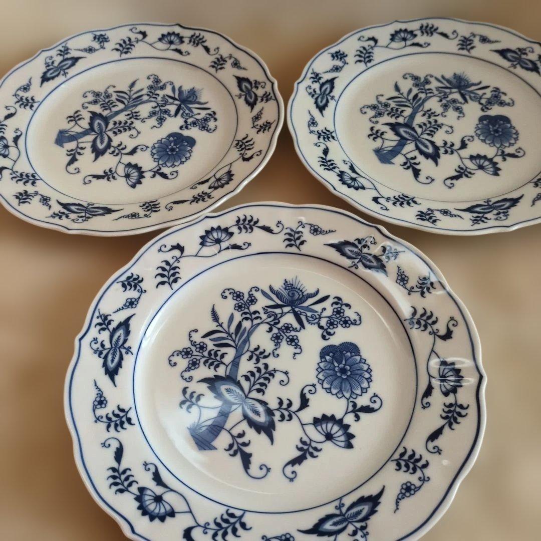 Blue Danube 青い花柄皿 小皿　5枚 大皿　6枚　まとめ売り