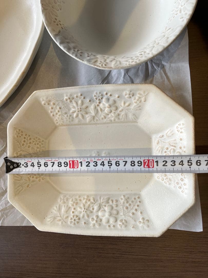 益子焼 わかさま陶芸 食器 皿 陶器 ホワイト