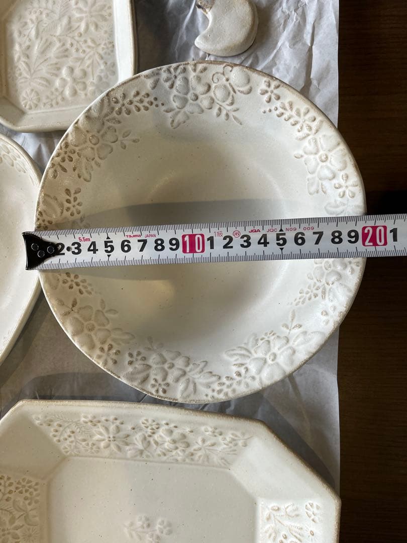 益子焼 わかさま陶芸 食器 皿 陶器 ホワイト