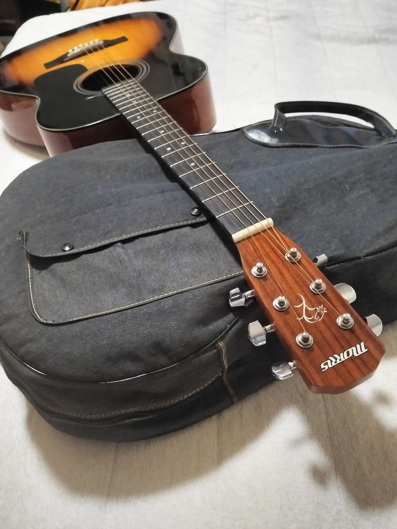 Morris モーリス ギター 小ぶり ケースオマケ多数 アコースティックギター