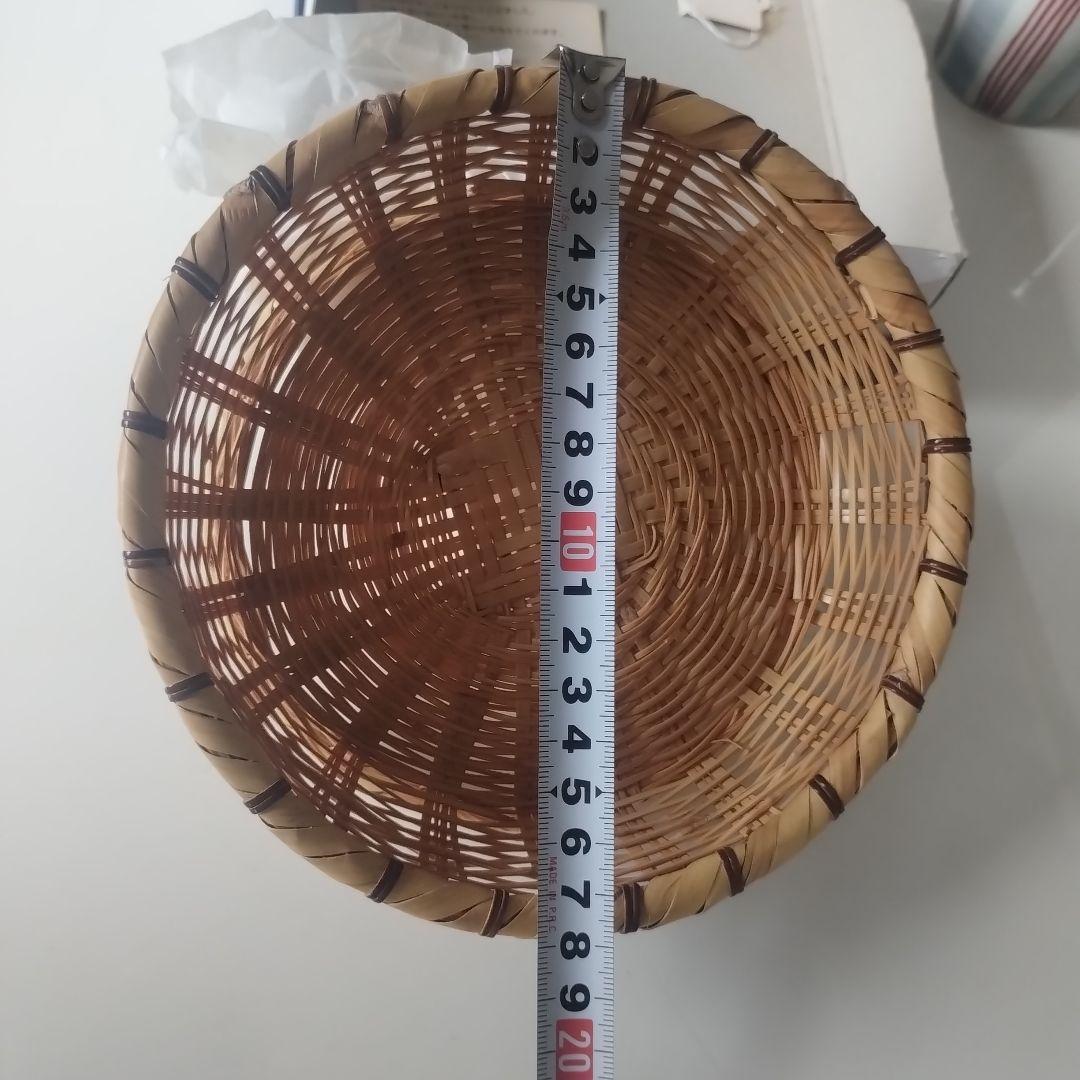 毛利健一　竹製バスケットセット（丸型・長方形）