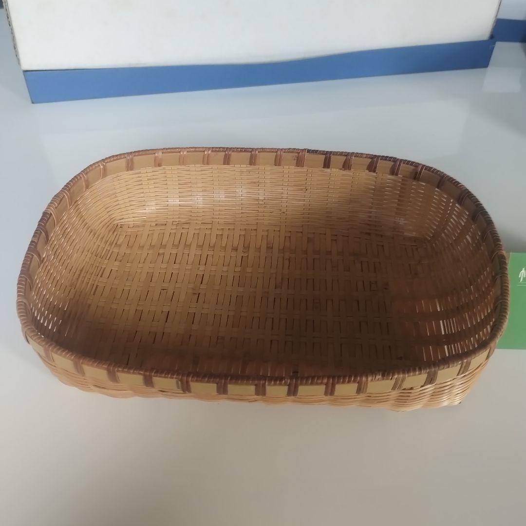 毛利健一　竹製バスケットセット（丸型・長方形）