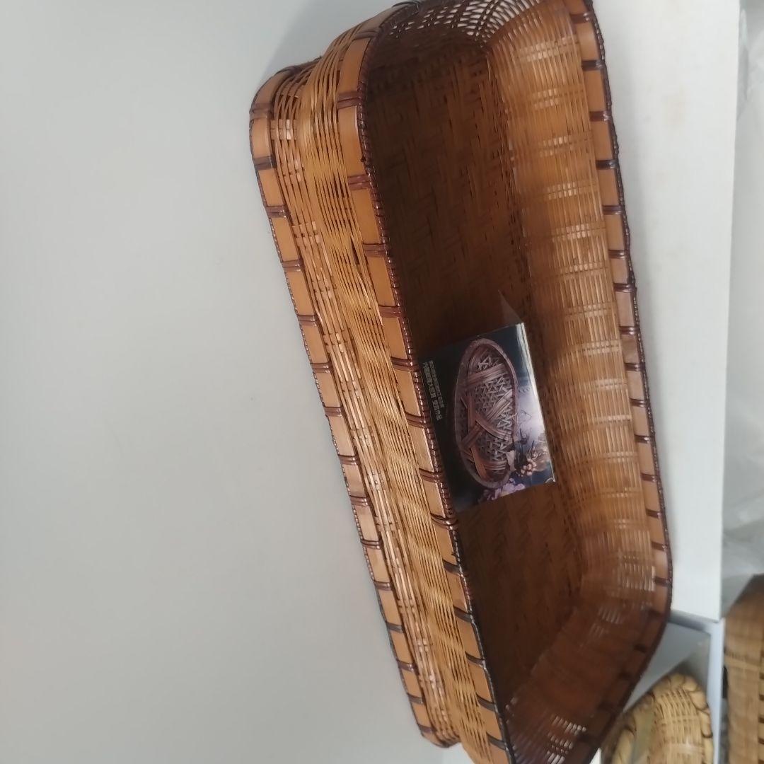 毛利健一　竹製バスケットセット（丸型・長方形）