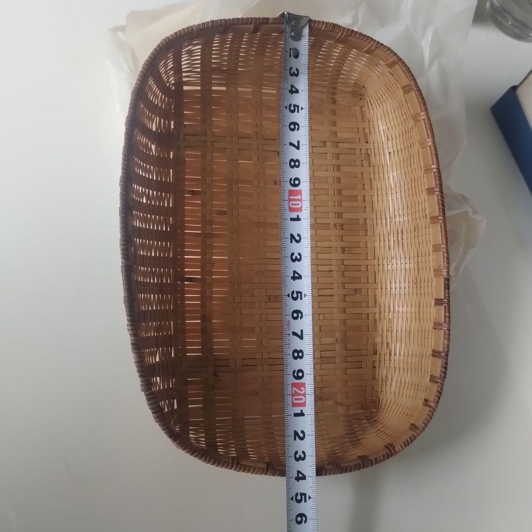 毛利健一　竹製バスケットセット（丸型・長方形）