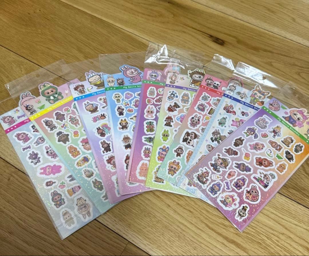 動物キャラクターシール数枚セット