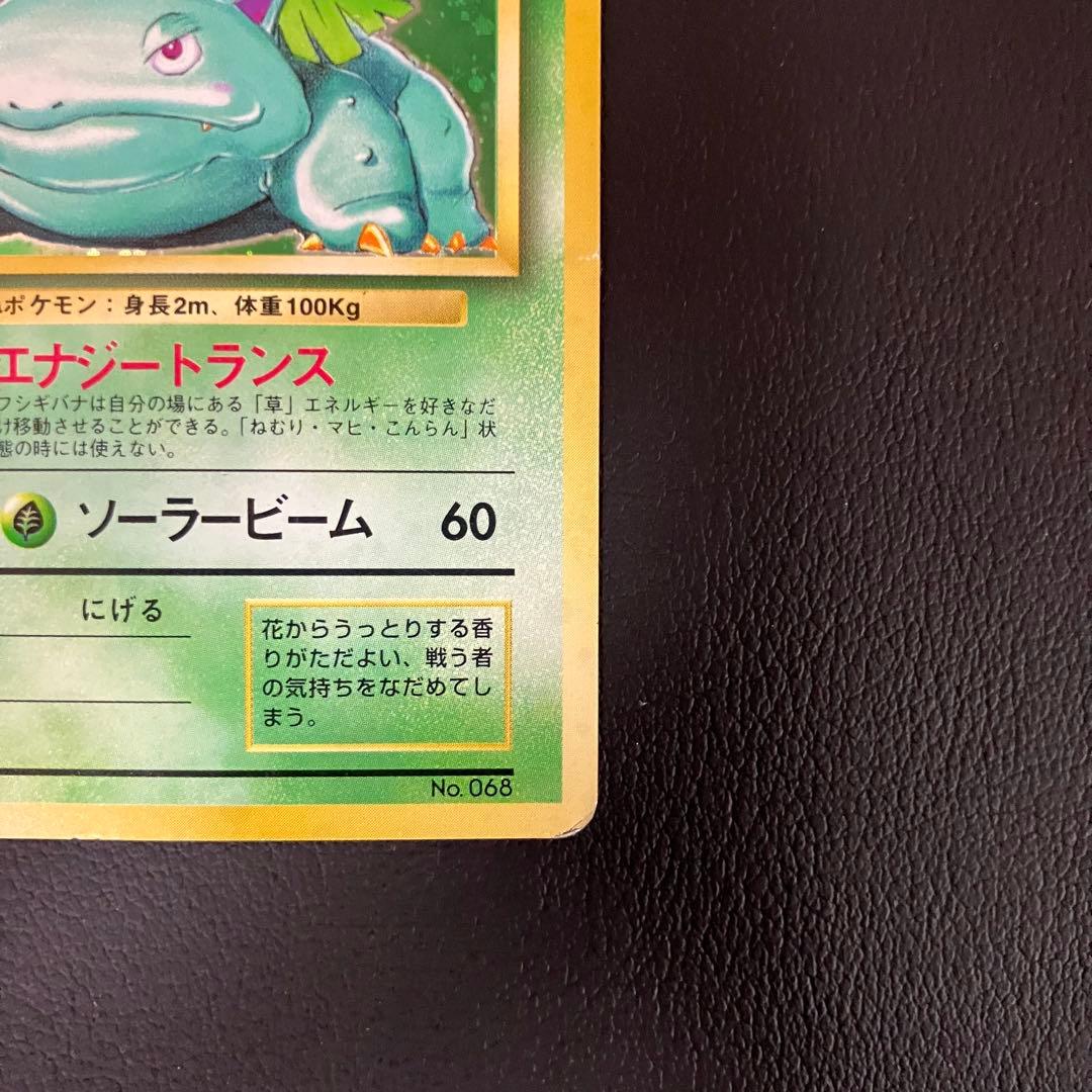 【渦巻きホロ】　フシギバナ　旧裏　初版　マークなし　ポケモンカード