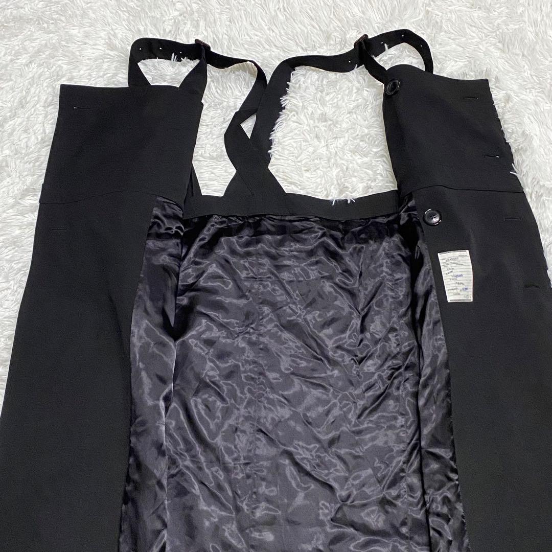 【良品】SHAREEF・シャリーフ・オーバーエプロン・黒・2サイズ