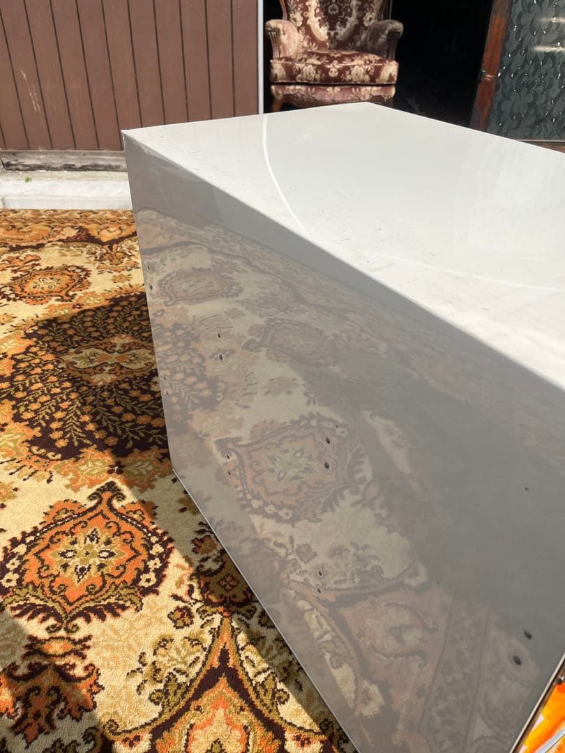 レトロポップ 収納ケース インテリア 当時物 昭和レトロ オレンジ 3段ケース