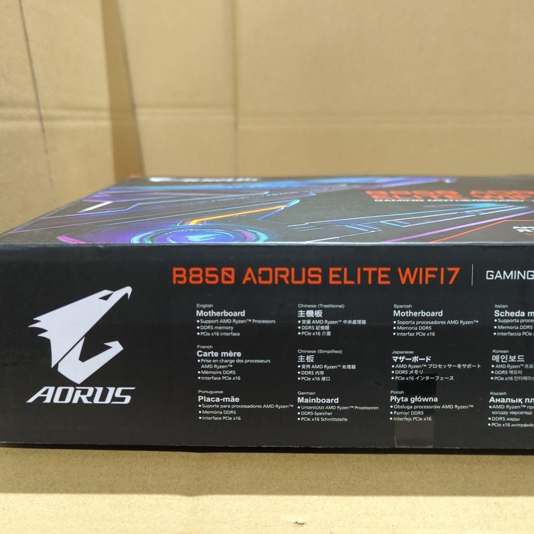 B850 AORUS ELITE WIFI7 ATX上位ゲーミングマザーボード