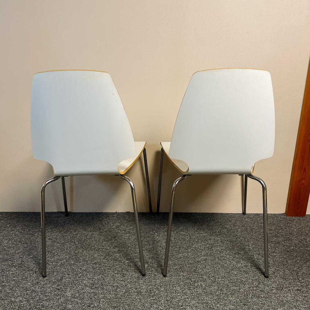 4脚セット 廃盤　希少　IKEA　ダイニングチェアー　VILMAR　ホワイト