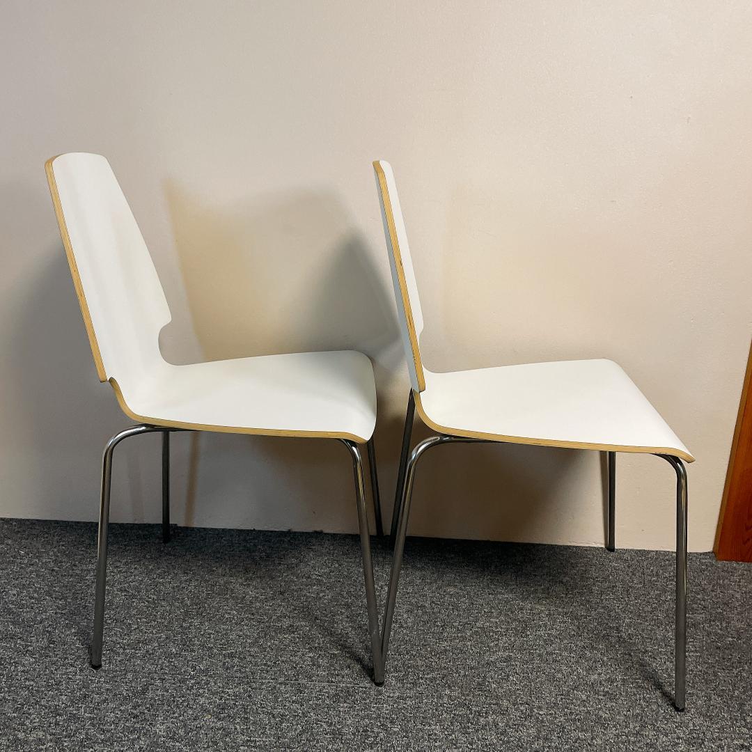 4脚セット 廃盤　希少　IKEA　ダイニングチェアー　VILMAR　ホワイト