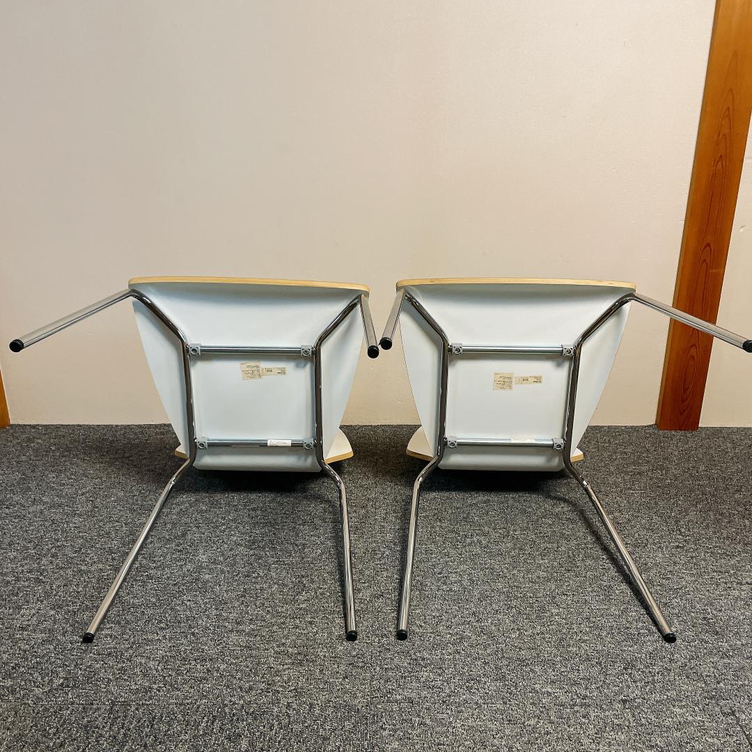 4脚セット 廃盤　希少　IKEA　ダイニングチェアー　VILMAR　ホワイト