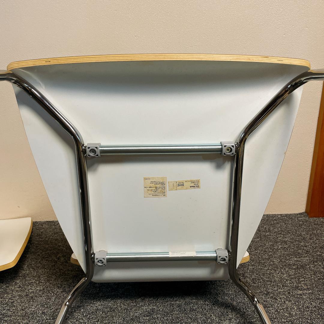 4脚セット 廃盤　希少　IKEA　ダイニングチェアー　VILMAR　ホワイト