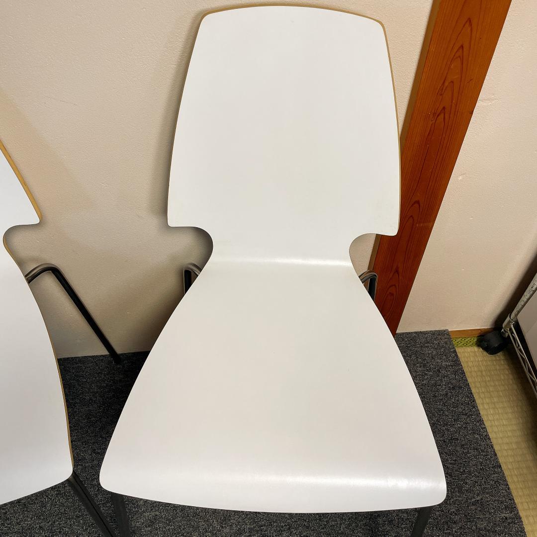 4脚セット 廃盤　希少　IKEA　ダイニングチェアー　VILMAR　ホワイト