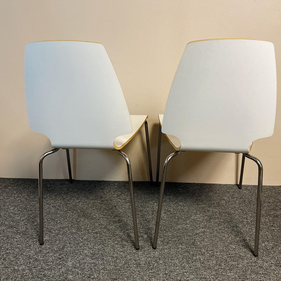 4脚セット 廃盤　希少　IKEA　ダイニングチェアー　VILMAR　ホワイト