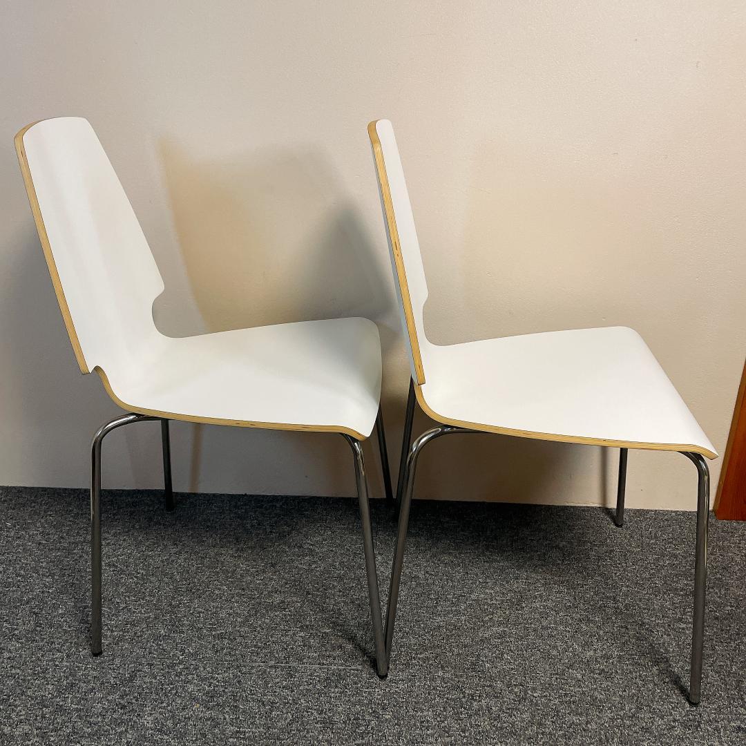 4脚セット 廃盤　希少　IKEA　ダイニングチェアー　VILMAR　ホワイト