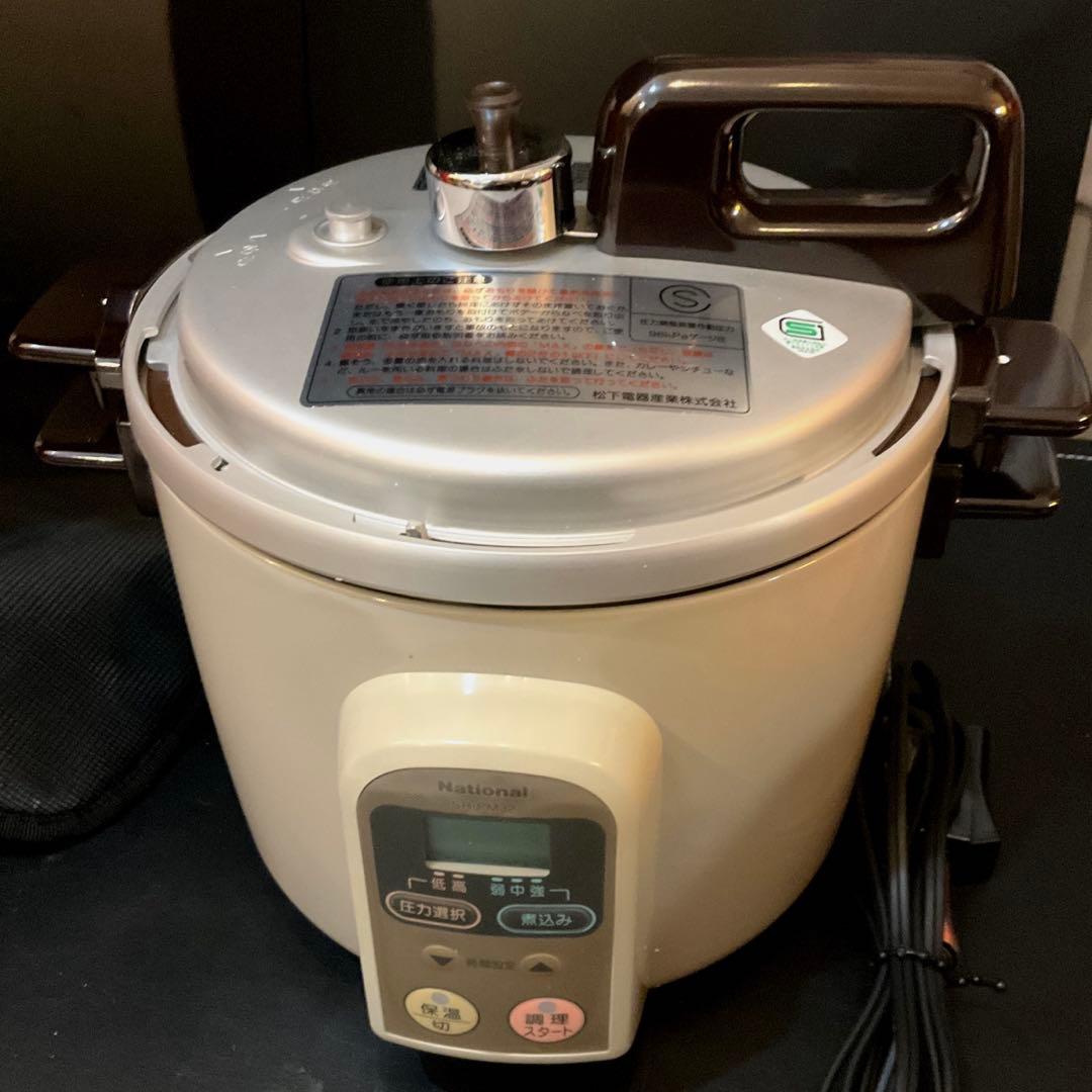 新生活応援 ⛄️Sale⭐️ 松下電器産業 電気圧力鍋 新品未使用 山小屋 海外駐在