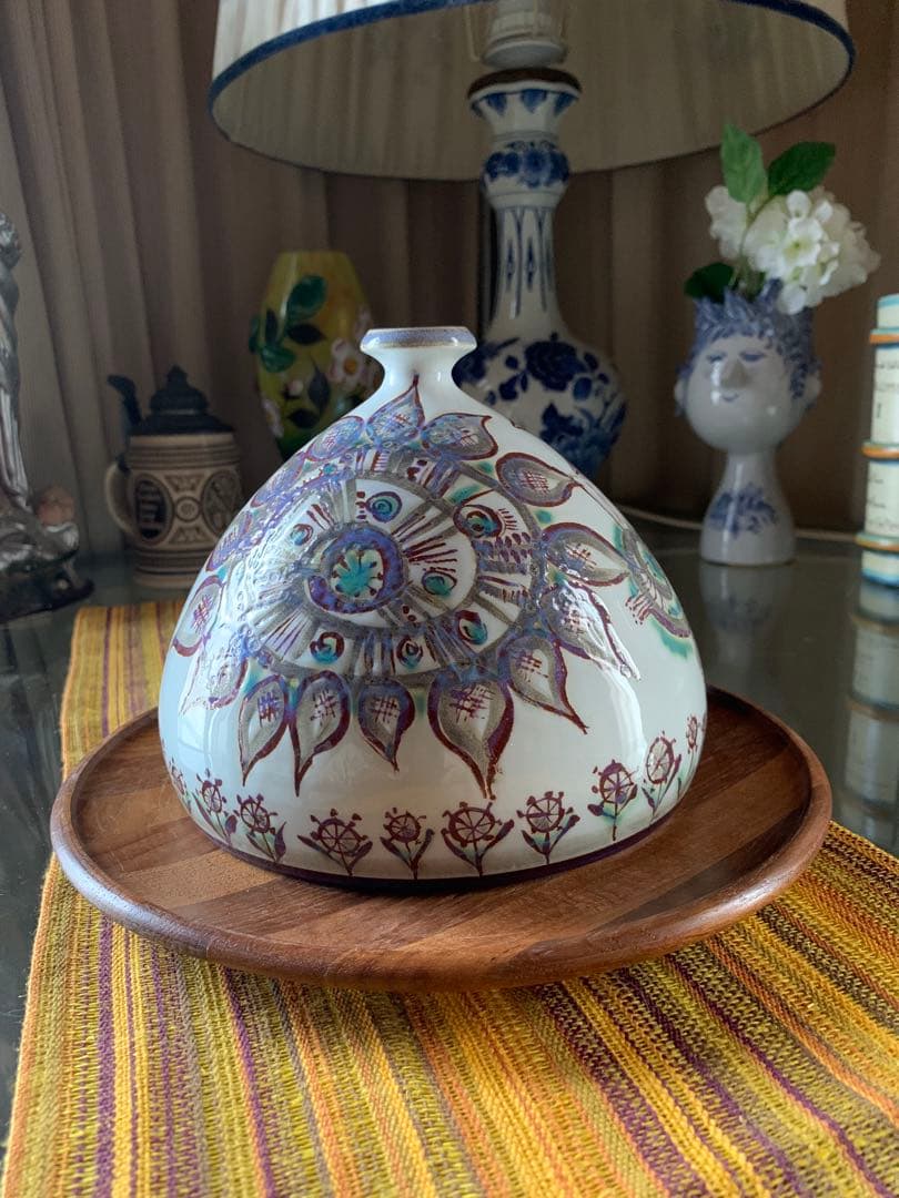 ロイヤルコペンハーゲン　ビンテージチーズ入れ！ 蓋陶器は美品！