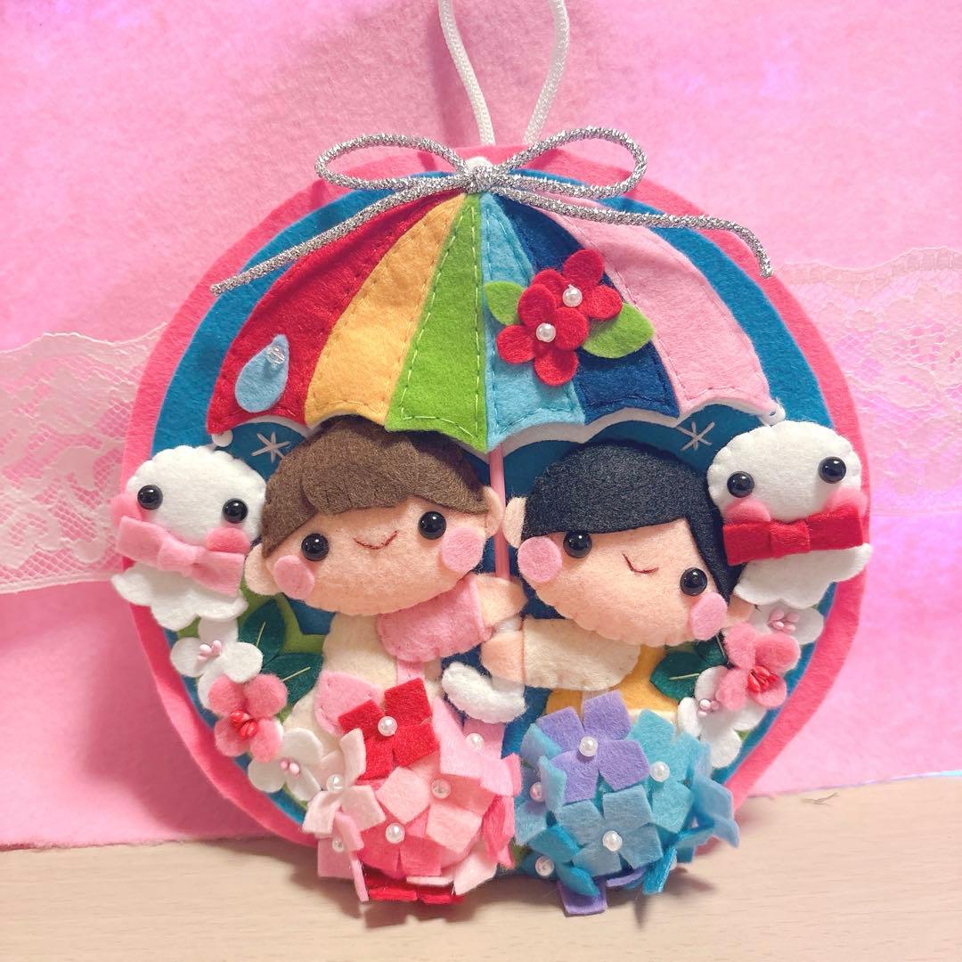 ハンドメイド・フェルト・リース・フレーム飾り　専用