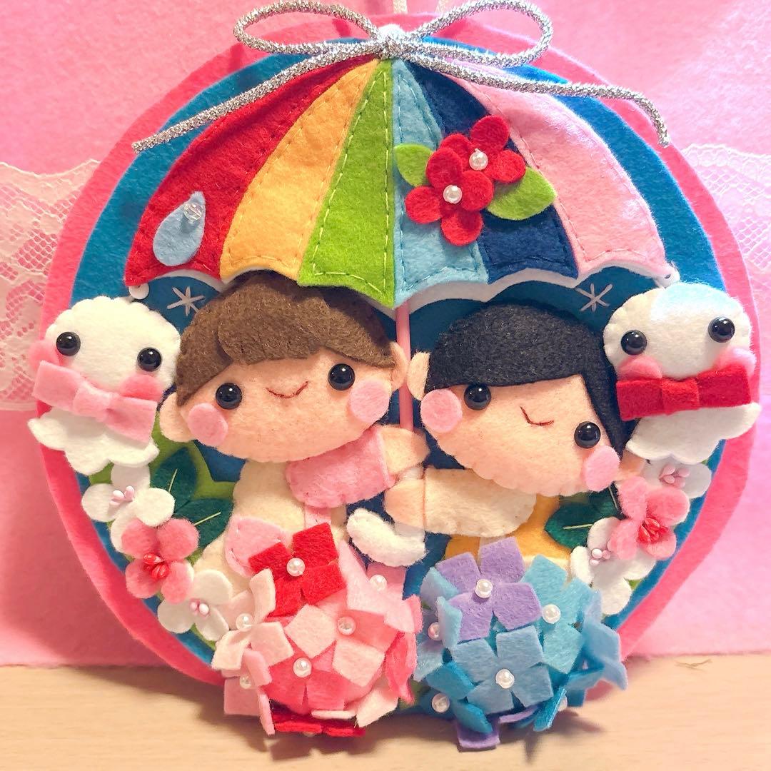 ハンドメイド・フェルト・リース・フレーム飾り　専用