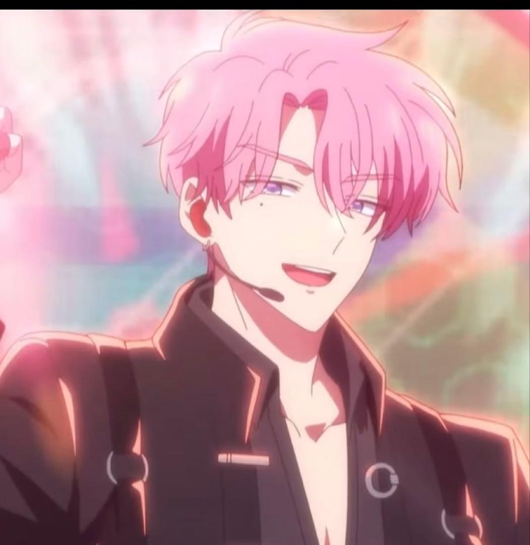 アニメキャラクター フィギュア ピンク髪