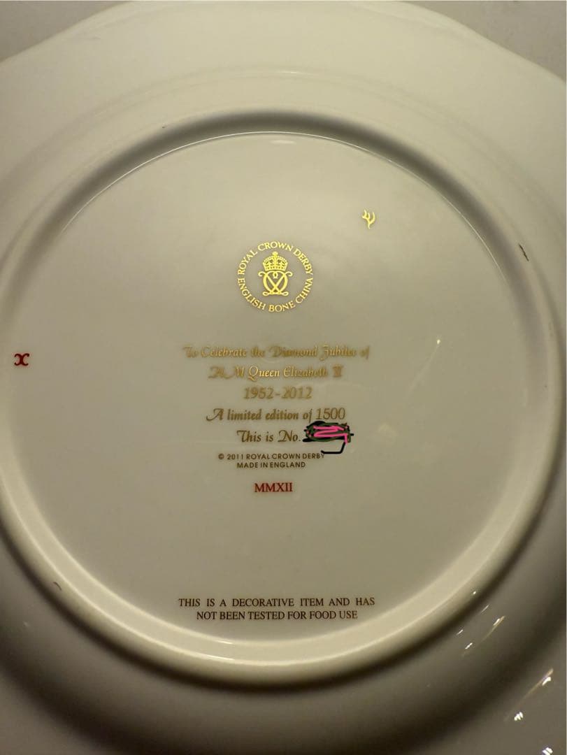 【限定品】 Crown Derby ダイヤモンドジュビリー記念