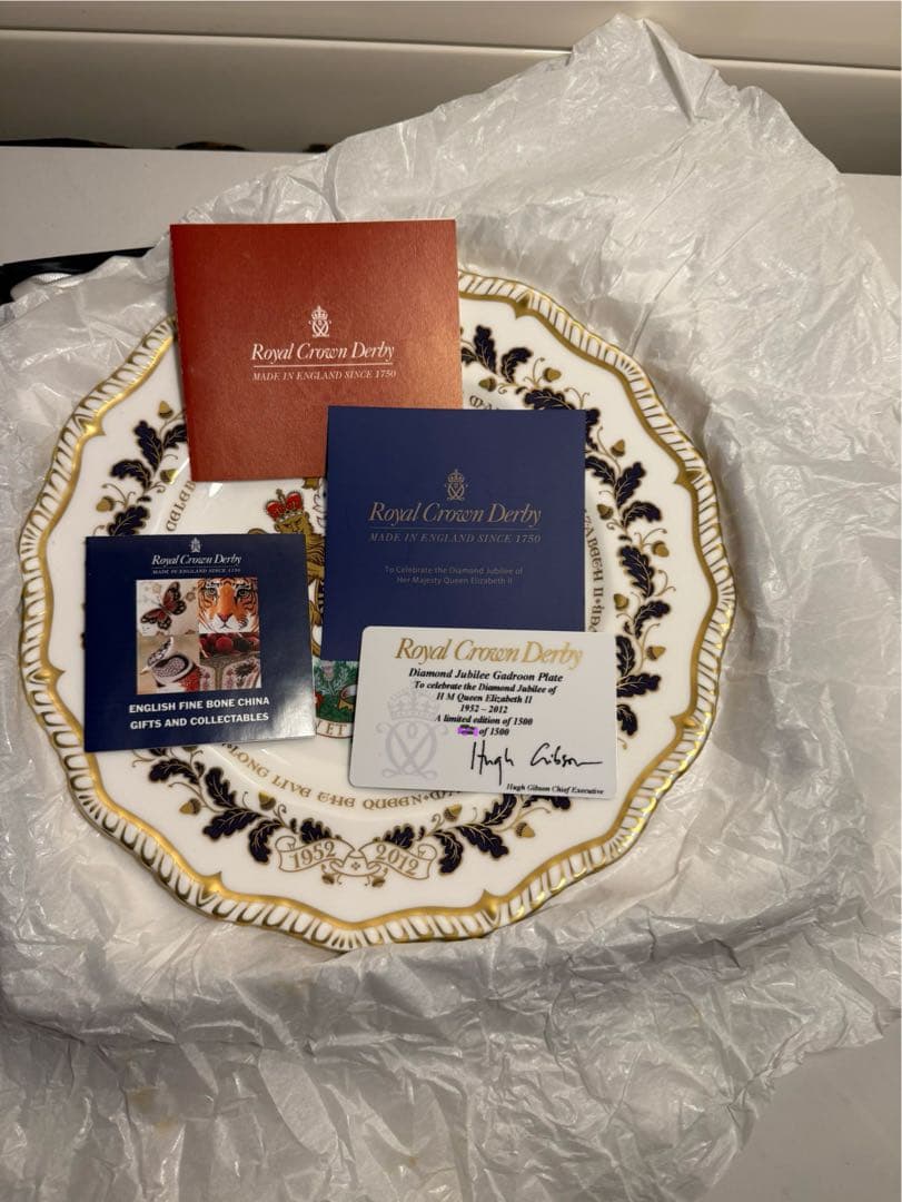 【限定品】 Crown Derby ダイヤモンドジュビリー記念