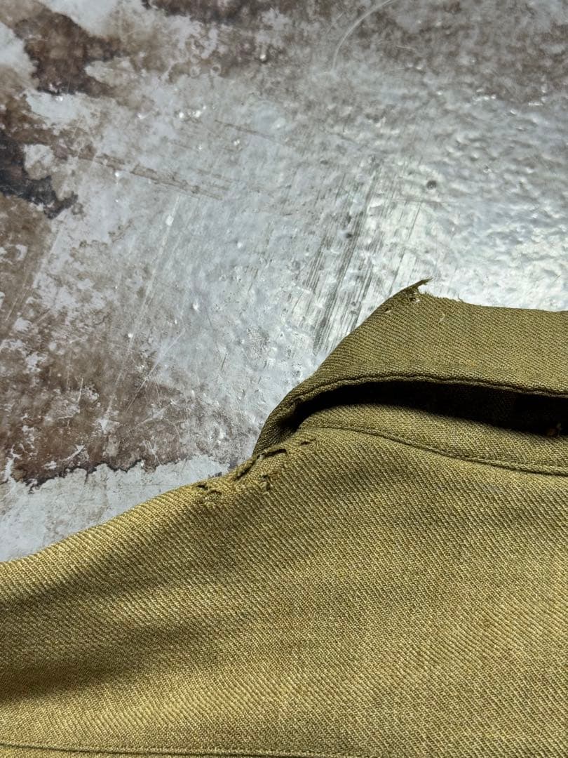 40s U.S.ARMY ミリタリーシャツ ウール ガスフラップ ヴィンテージ