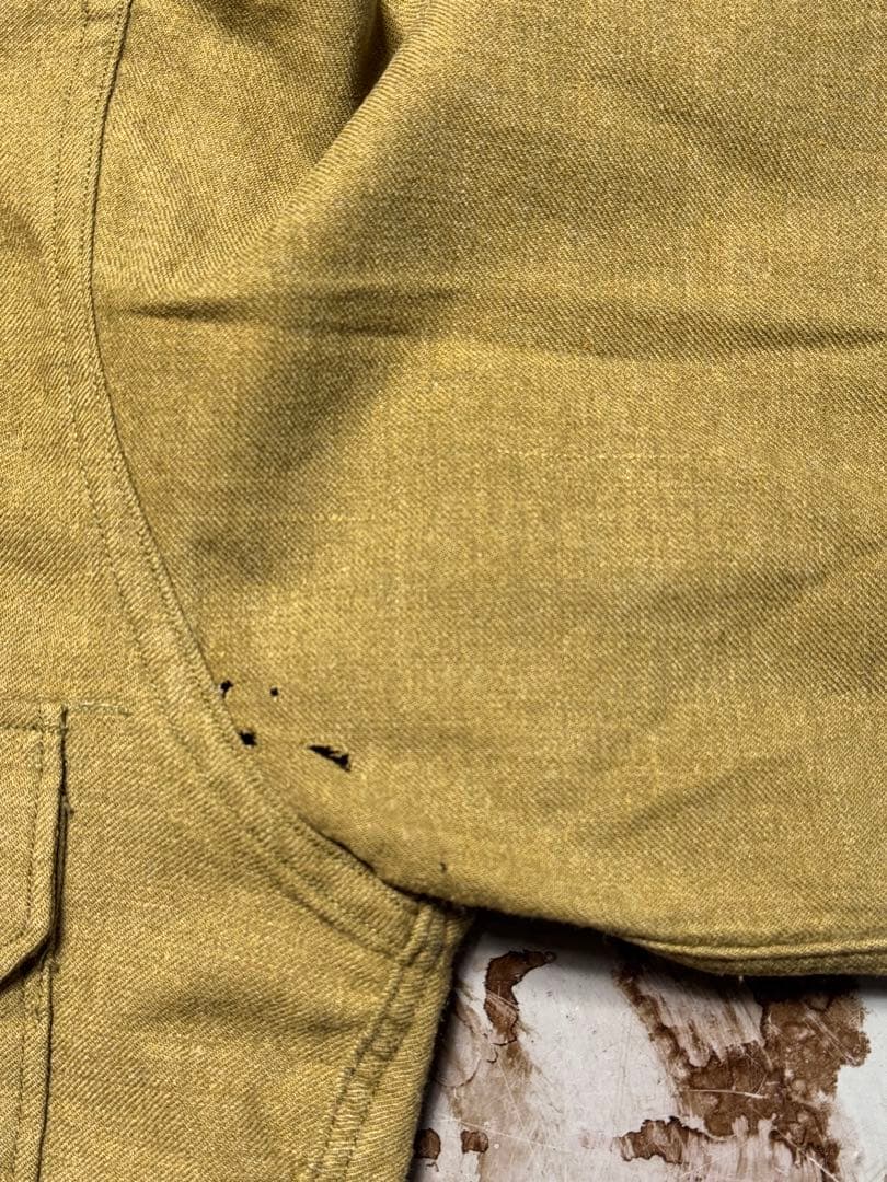 40s U.S.ARMY ミリタリーシャツ ウール ガスフラップ ヴィンテージ