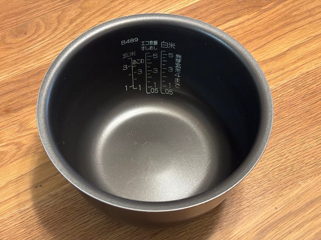 B489 象印 炊飯器用内釜 1.5L ダークグレー