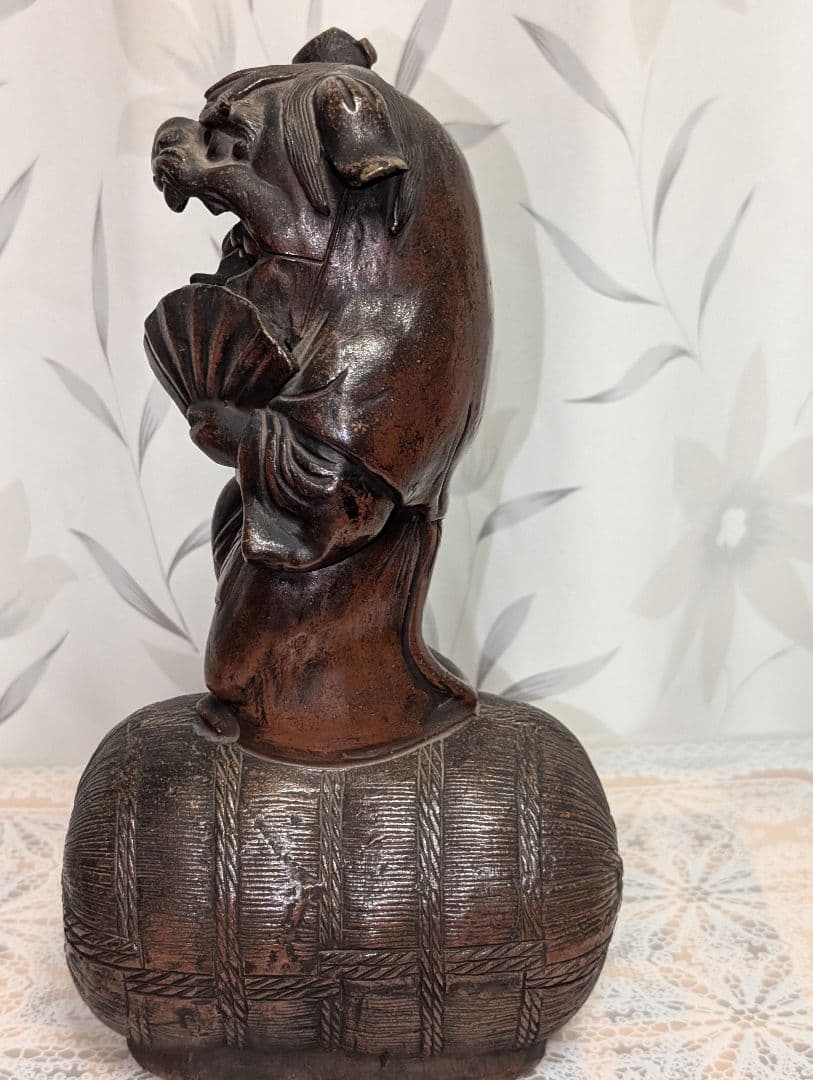 古美術　置物　古備前　木村　陶正園