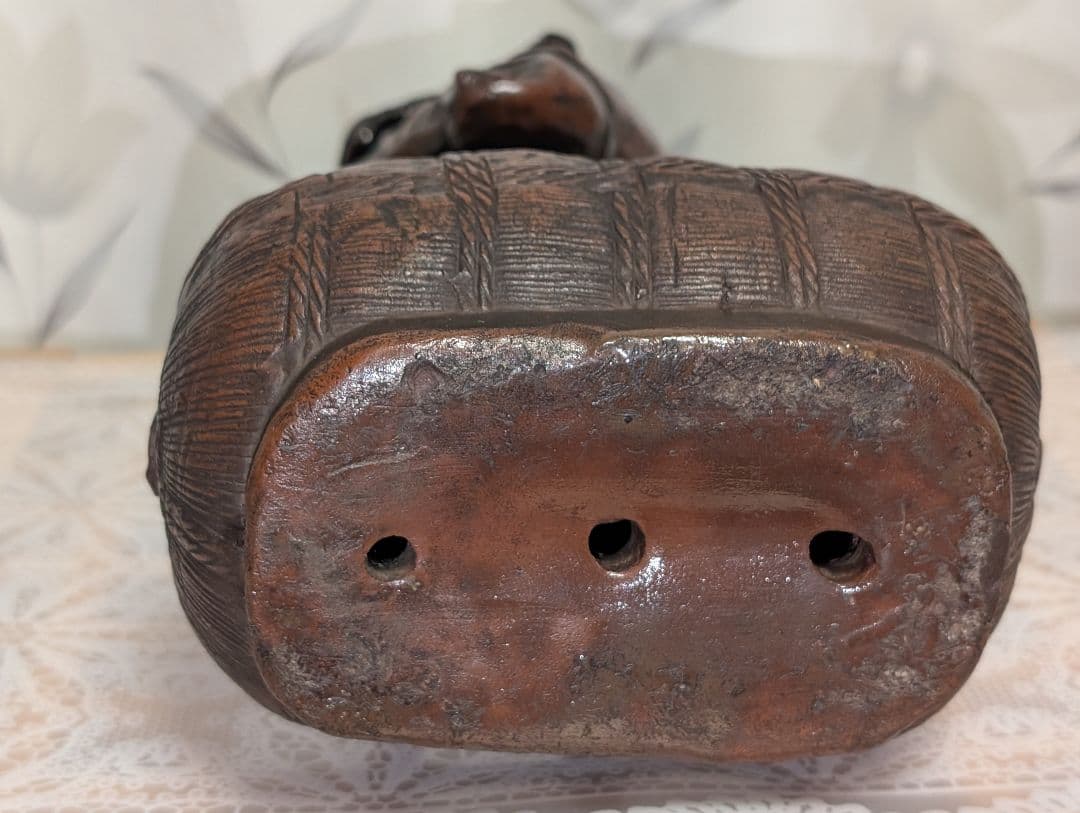 古美術　置物　古備前　木村　陶正園