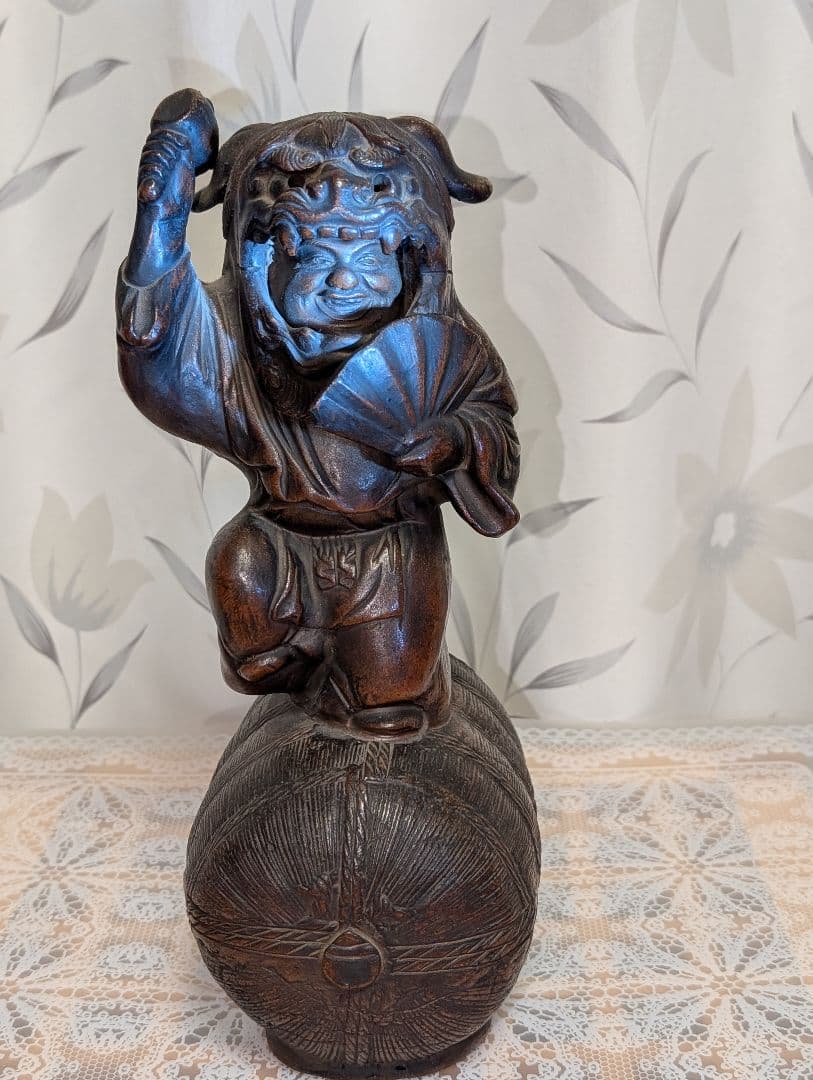 古美術　置物　古備前　木村　陶正園