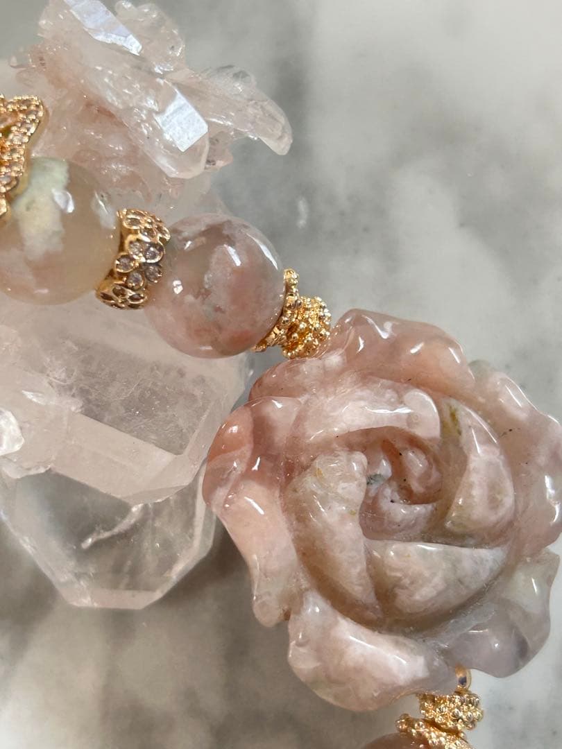 桜瑪瑙ブレスレット