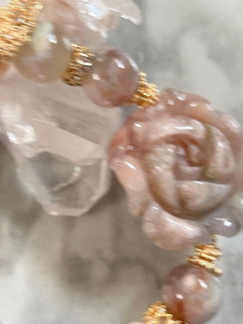 桜瑪瑙ブレスレット