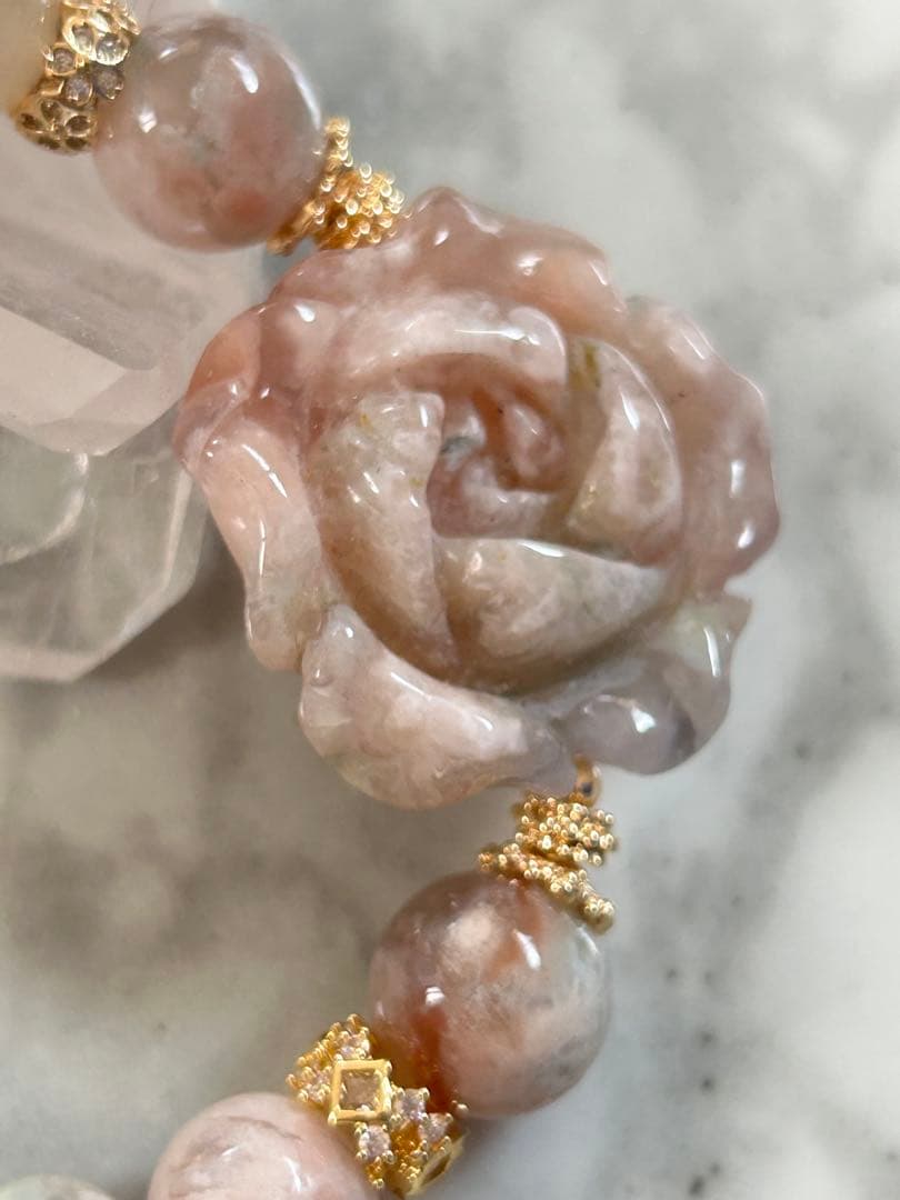 桜瑪瑙ブレスレット