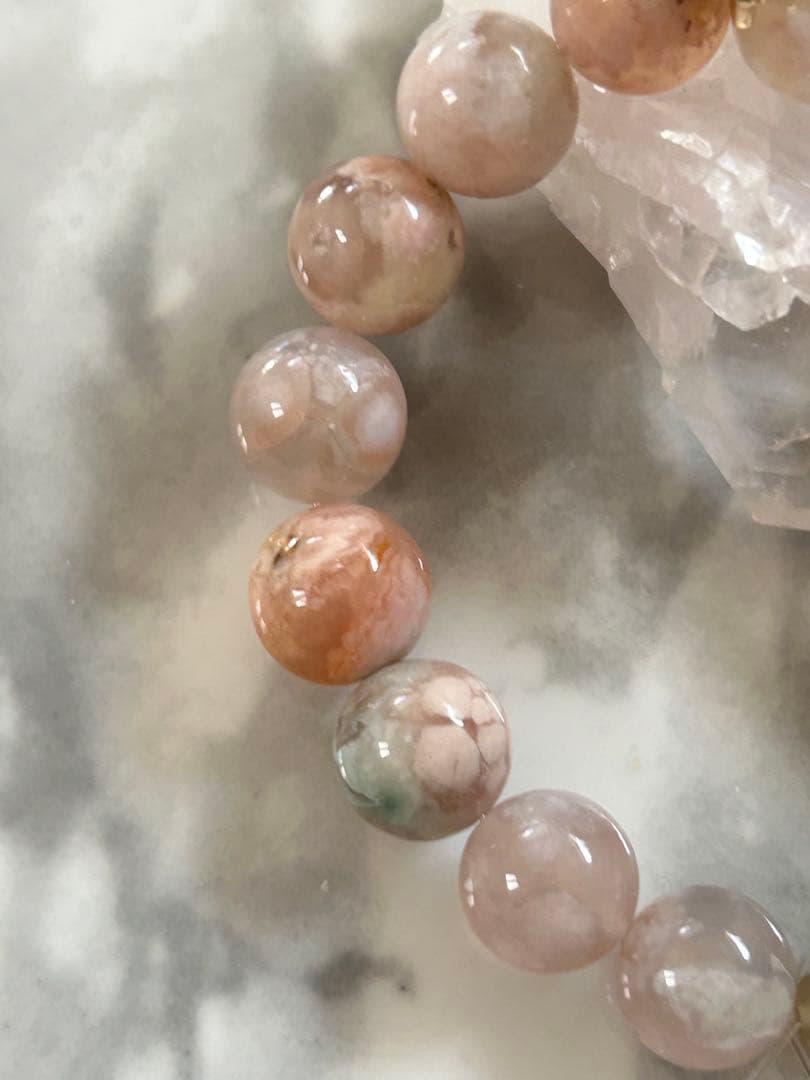 桜瑪瑙ブレスレット