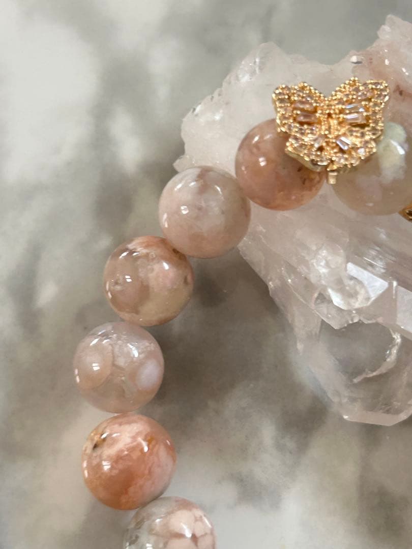 桜瑪瑙ブレスレット