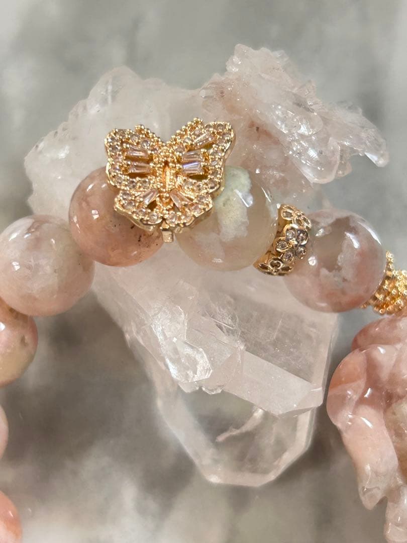 桜瑪瑙ブレスレット