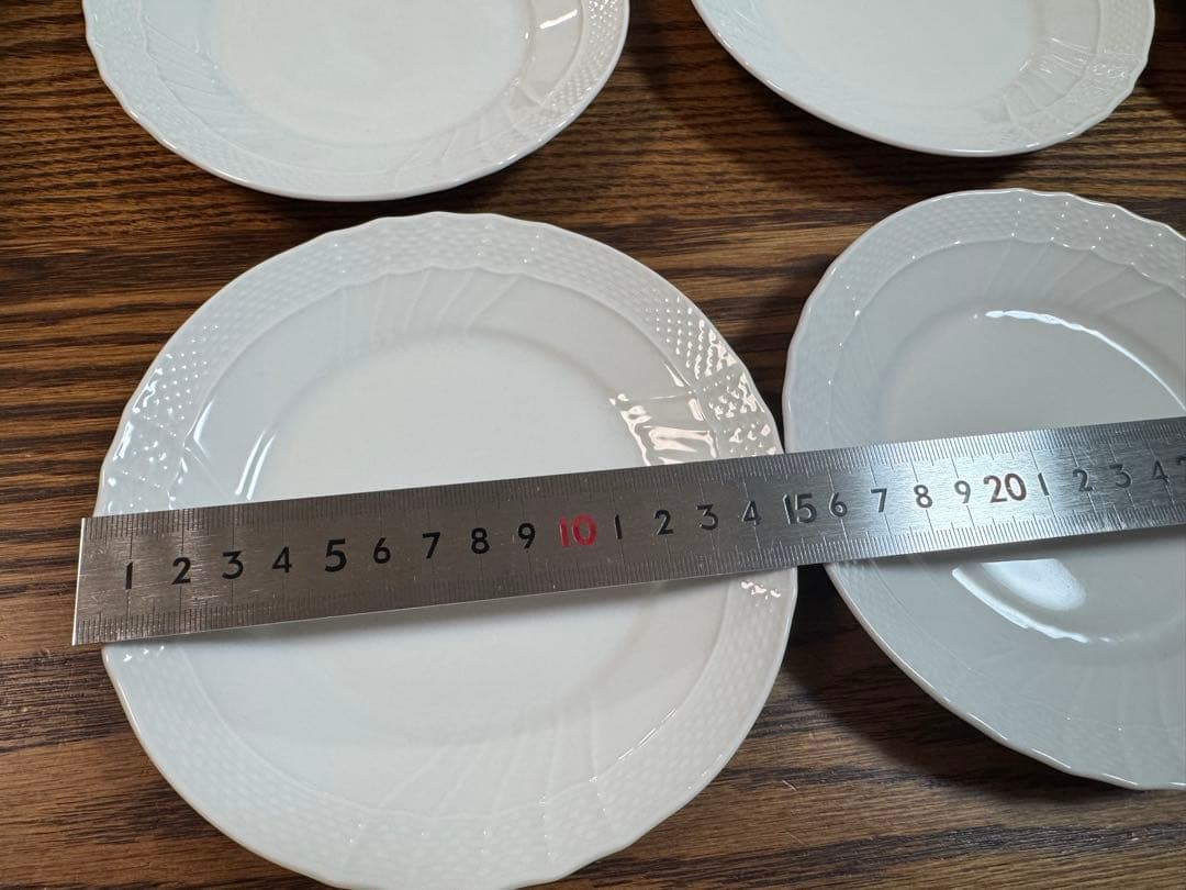 ジノリ　ベッキオホワイト　15cmプレート　６枚組