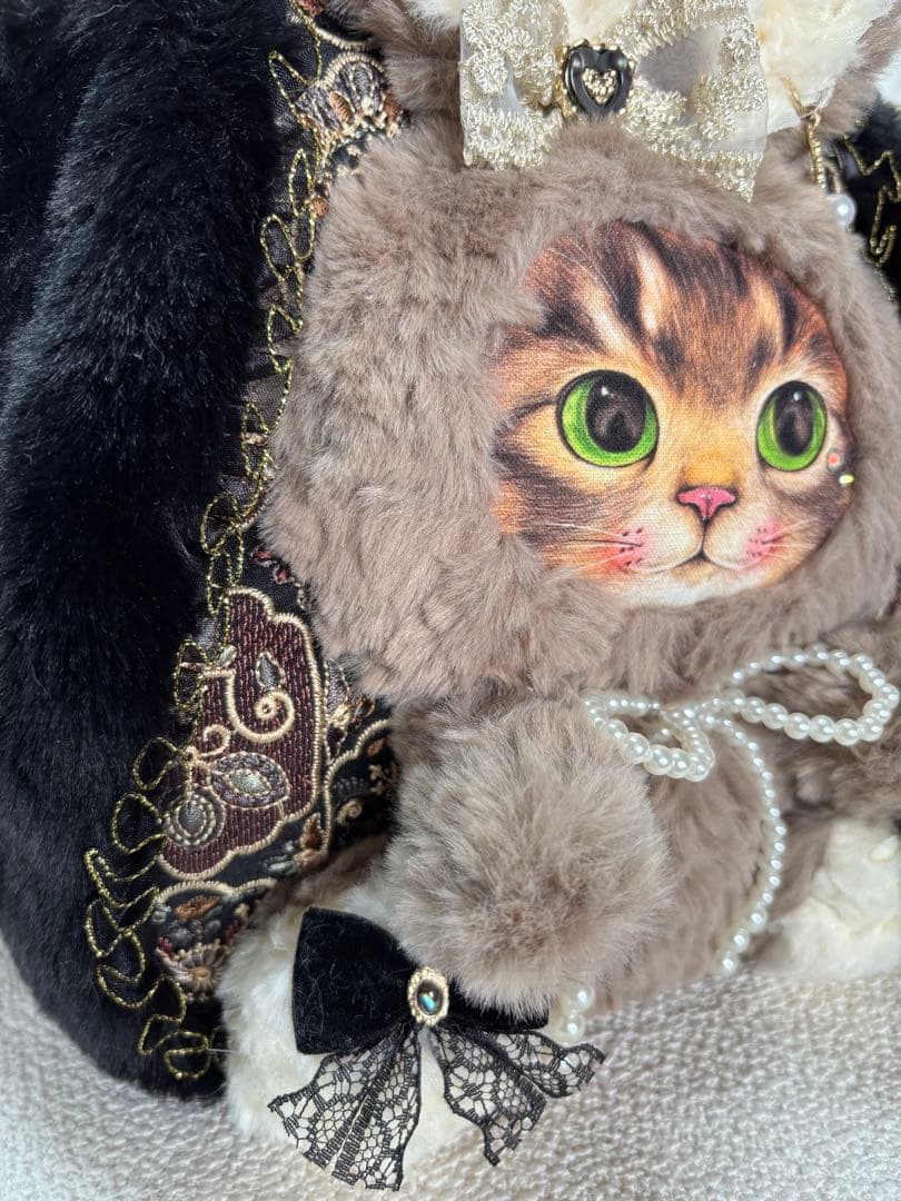 山*ば様 コヤンイサムチョン　ファーバッグ　サンダーちゃん　ブラウンうさちゃん