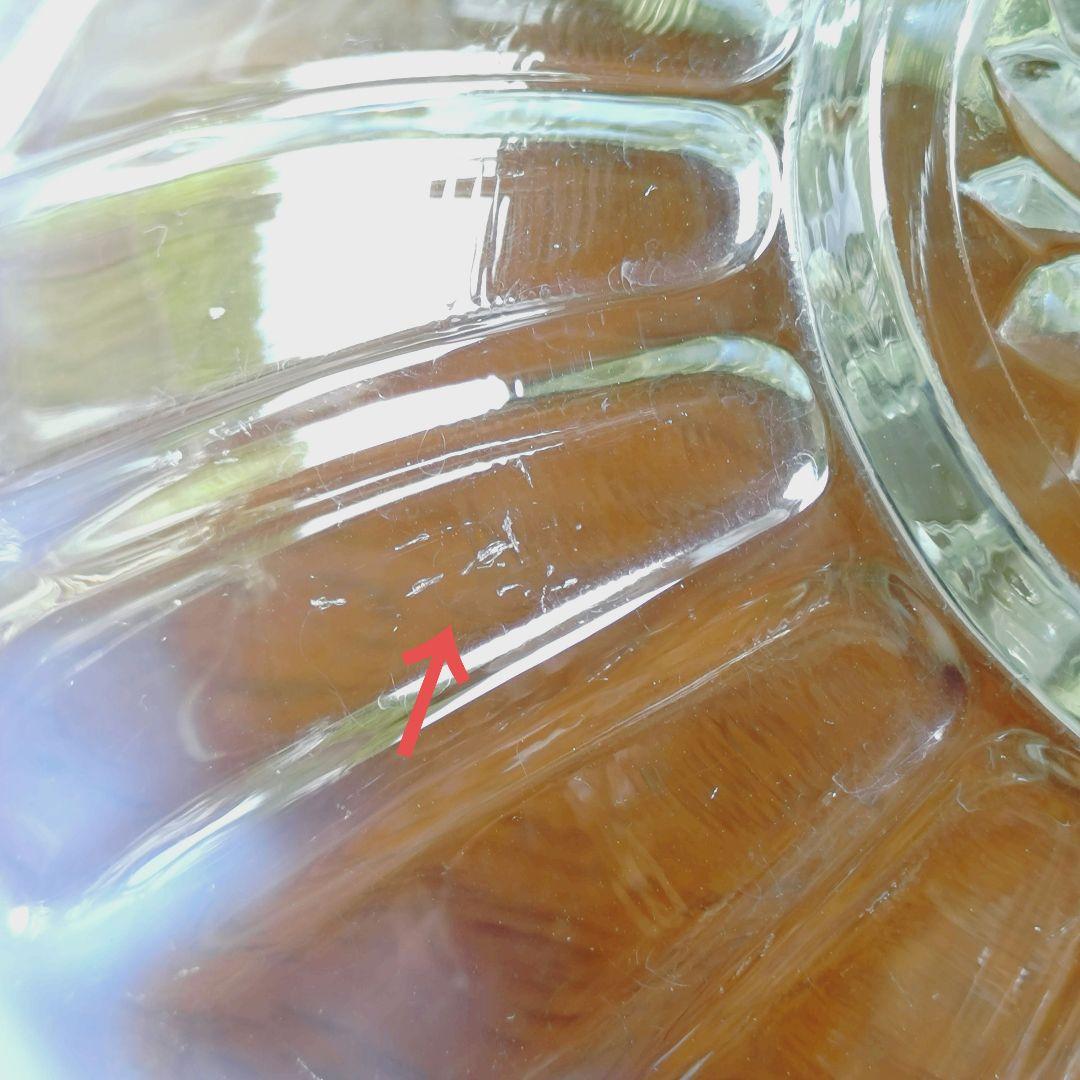 廣田硝子 雪の花 古代色 デザートプレート 小鉢 ガラス 皿 ガラス器 ガラス皿