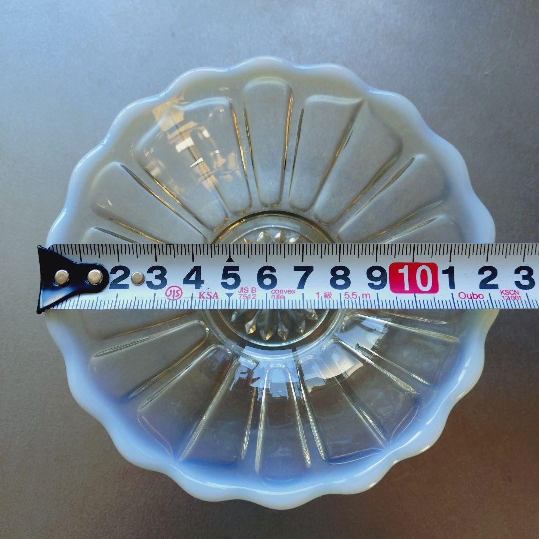 廣田硝子 雪の花 古代色 デザートプレート 小鉢 ガラス 皿 ガラス器 ガラス皿