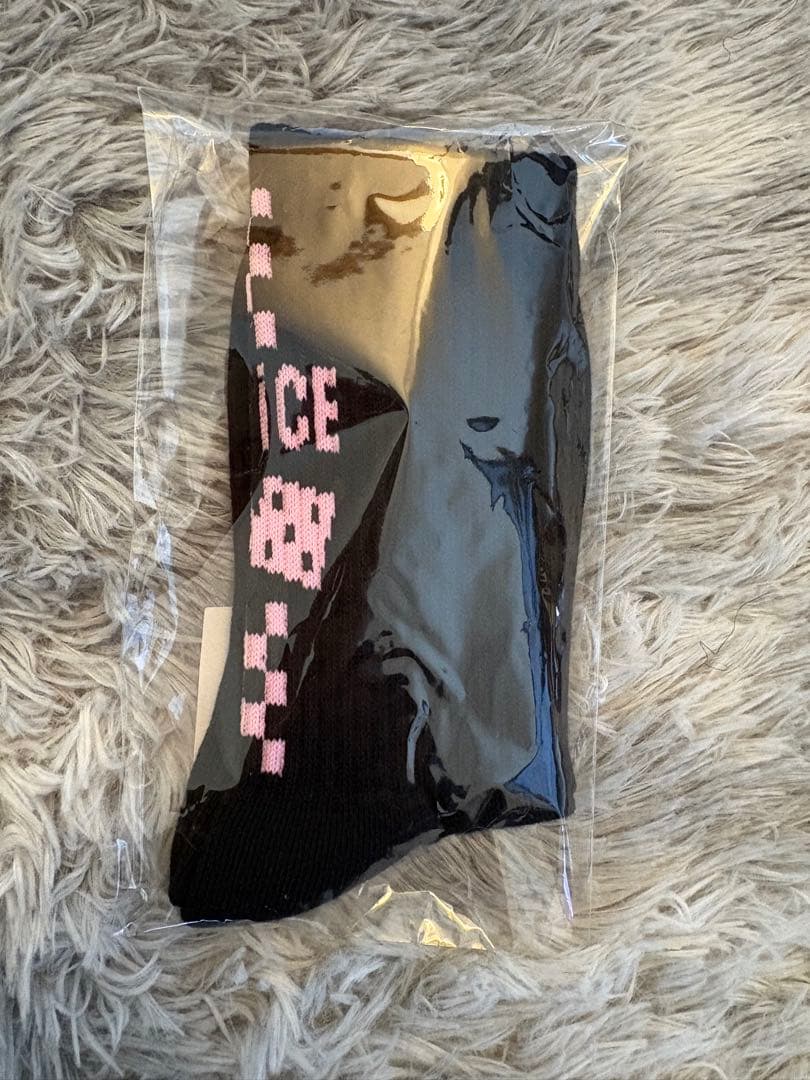 【計3点】 NOśWEA キャリーベルト Checker socks 黒/ピンク