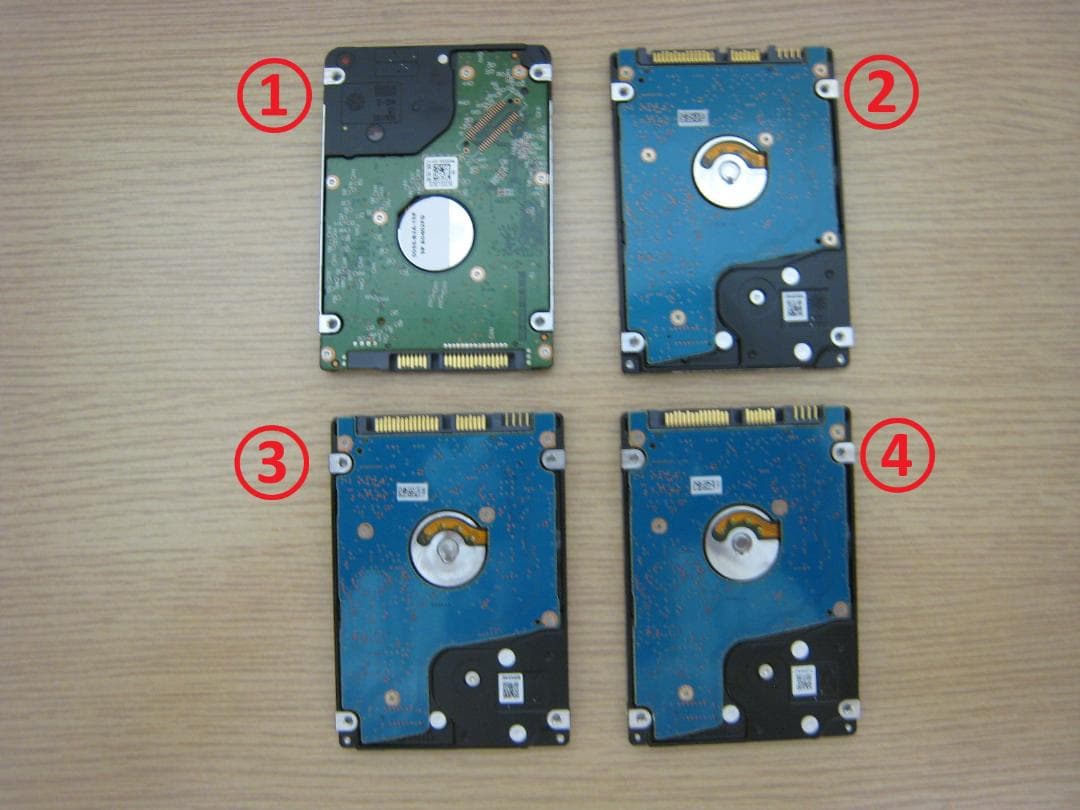 【2.5インチHDD 1TB】4個セット