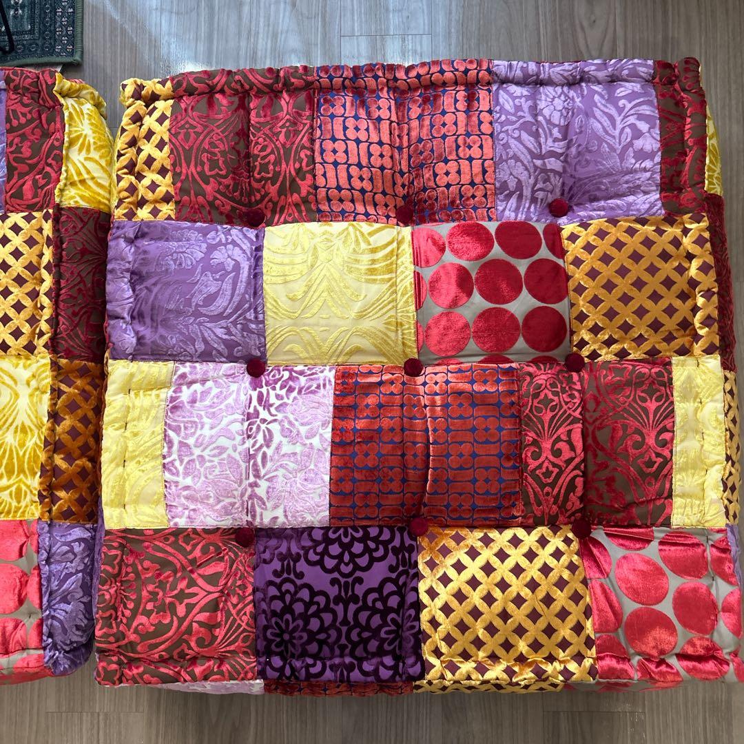 アデペシュ block multi zabu ottoman 2点セット