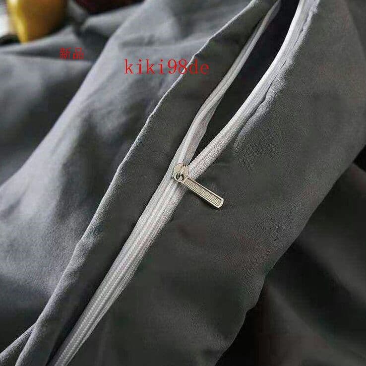 北欧純色四点セットの斜線純色布団カバーのシーツsX