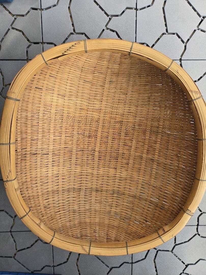 竹製 楕円形ざる 特大