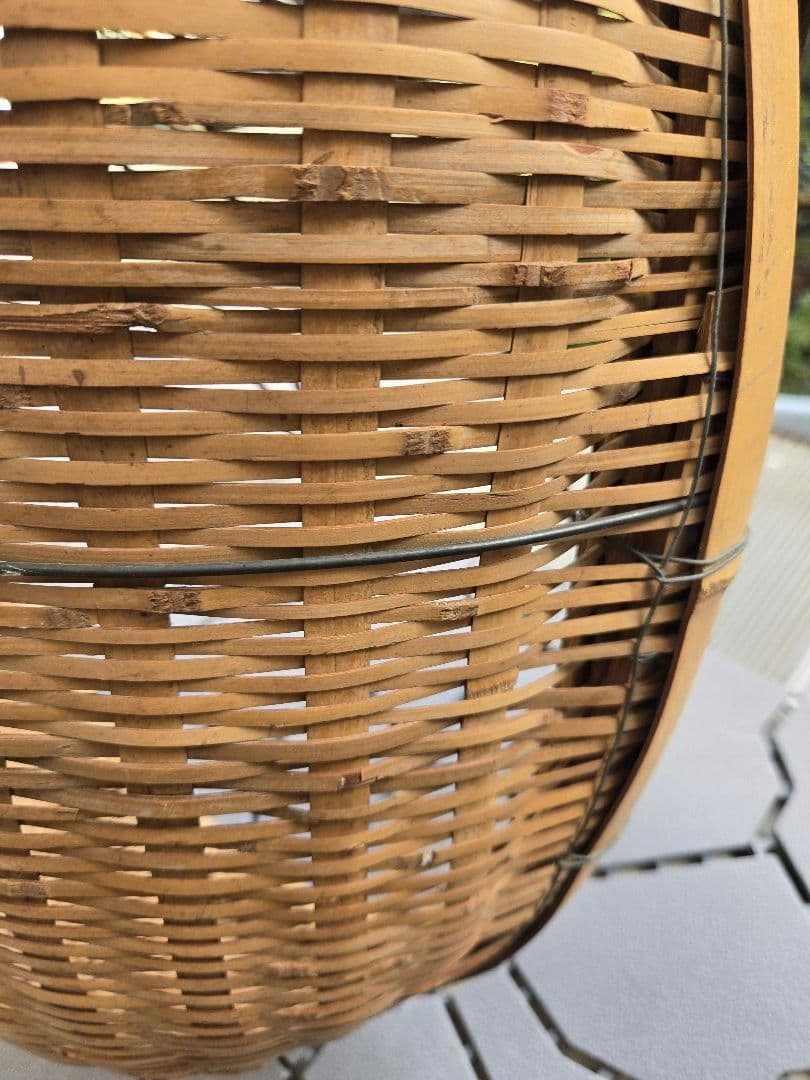 竹製 楕円形ざる 特大