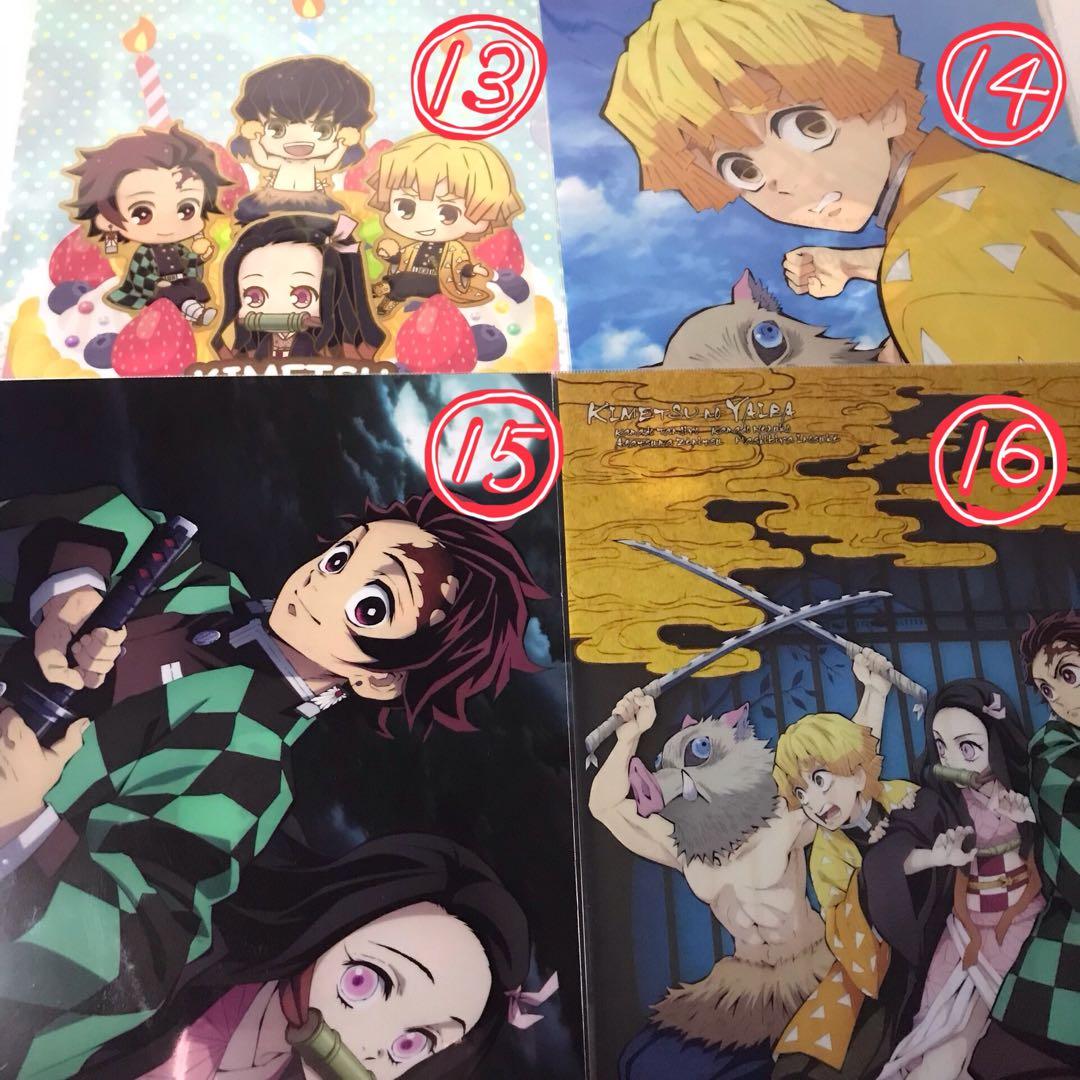 25点セット　鬼滅の刃　クリアファイル　竈門炭治郎　ねずこ　善逸　伊之助　しのぶ